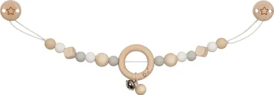 Produktbild von goki baby Kinderwagenkette Stern grau, Kinderwagen, Junge/Mädchen, Silikon, Holz