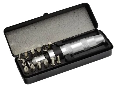 Immagine prodotto di Set di cacciavite professionale a impatto con 13 inserti, cacciavite ad impulsi kit giravite a percussione impugnatura a mano, attacco 1/2" Geko