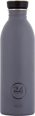 Produktbild von 24Bottles Urban Bottle, 500 ml, Tägliche Nutzung, Grau, Edelstahl, Schraubdeckel, Drehen