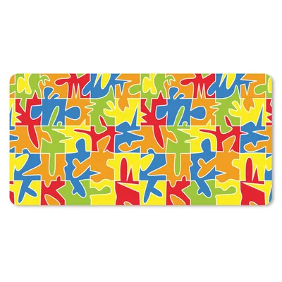 Produktbild von MuchoWow® Mauspad Mousepad Puzzle - Muster - Abstrakt 60x30 cm - Mousepads - Maus Mat - Pad - Mausunterlage - Nachhaltig