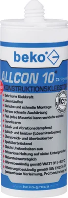Produktbild von BEKO Konstruktionsklebstoff 260100150 !!! Allcon 10 150ml