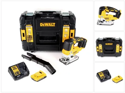 Produktbild von DeWalt DCS 334 D1 Akku Pendelhub Stichsäge 18V Brushless + 1x Akku 2,0Ah + Ladegerät + TSTAK