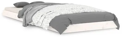 Obrázek produktu pro vidaXL Postel z masivu bílá 75x190 cm Borovice