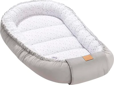 Produktbild von Twinkle Stars & Grey Velvet Babynest Kokon Comfort