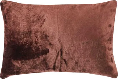 Zdjęcie produktu dla Przytulna poszewka na poduszkę "Celina", w rozmiarze "40 x 60 cm" - Brązowa - Poszewka na poduszkę z zamkiem błyskawicznym