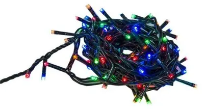 LED-Lichterkette 100, grün, Kunststoff, 650 cm, Fernbedienung