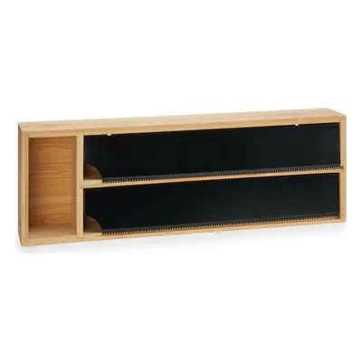 Produktbild von Küchenspender aus Bambus für Frischhaltefolie und Alufolie, 13 x 40 x 7 cm