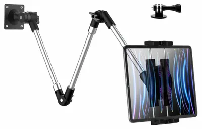 Obrázek produktu pro Kovový nástěnný držák pro tablety - Nastavitelný pro různá zařízení