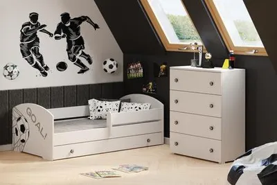 Image de Commode blanche Emily - poignées football