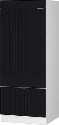 Produktbild von Mikrowellenschrank Vicco Fame-Line Schwarz gestreift 60 cm, Model 50859