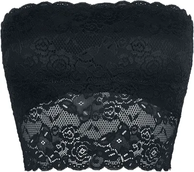 Produktbild von Black Premium by EMP Damen schwarzes Bustier aus Spitze mit herausnehmbaren Pads XL