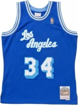 Produktbild von Mitchell und Ness T-Shirt Nba Swingman Los Angeles Lakers Shaquille O'neal SMJYAC18013LALROYA96SON