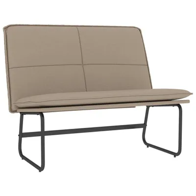 Zdjęcie produktu dla vidaXL Siedzisko ławki cappuccino-brąz 100x75x76 cm imitacja skóry