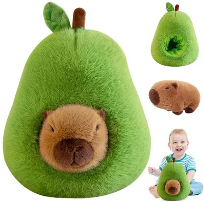 Produktbild von Schattige Plüsch Capibara 35 cm Avocado Thema