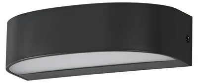 Immagine prodotto di OSRAM ENDURA STYLE ILAY WALL, lampada da esterno, 7,6 W, 450 lm, applique, grigio scuro, grado di protezione IP65, temperatura di colore 3.000 K, luce bianco caldo