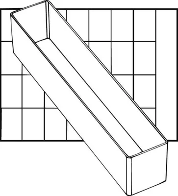 Obrázok produktu pre raaco Insert 55 A9-4, Box na malé súčiastky, Polypropylén (PP), Priehľadná, 39 mm, 218 mm, 47 mm