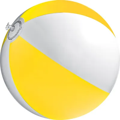 Produktbild von Strandball / Wasserball / Farbe: gelb-weiß