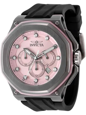Obrázok produktu pre Invicta Akula 49141 Pánske Hodinky - Quartz Hnací Mechanizmus - Nerezová Oceľ s Růžovým Ciferníkom - 50 mm