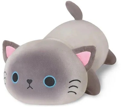 Produktbild von Weicher Plüsch-Siamkatze – Gewichtetes Kuscheltier, 35 cm