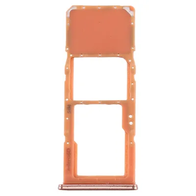 Produktbild von Sim Karten Halter für Samsung Galaxy A70 Orange Card Tray Micro SD Ersatzteil