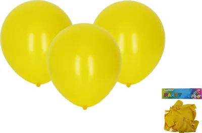Produktbild von Aufblasbarer Ball 30 cm – 10er-Set, gelb