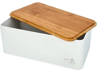 Zdjęcie produktu dla Pojemnik na chleb – BIRKMANN – Z pokrywką – 33 x 18 x 13 cm – Bambus
