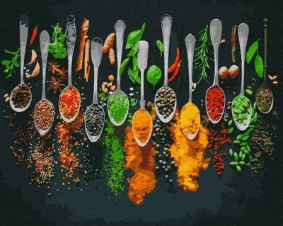 Immagine prodotto di Dipingere con i numeri - Spezie del mondo 40x50 cm - Ideyka