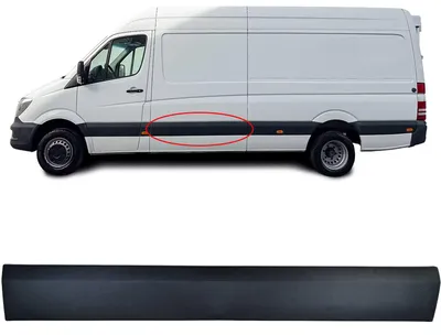 Für Mercedes Sprinter W906 2006-2018 Seitenleiste Türleiste Seitenwand LINKS in der Farbe von Carparts-Online GmbH