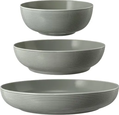 Produktbild von Seltmann Weiden Beat Perlgrau Foodbowl Set 3tlg. 20/25/28 cm