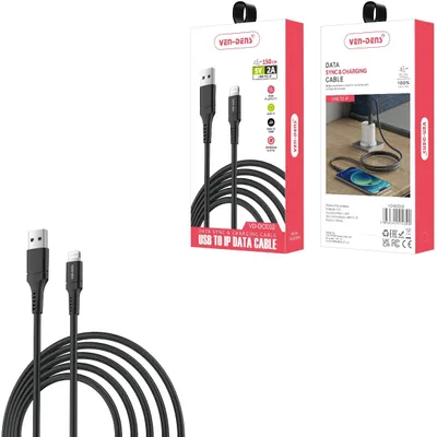 Obrázok produktu pre Rýchlonabíjací USB-A na Lightning kábel - Čierna KP34005