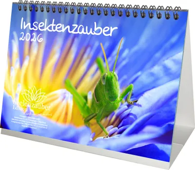 Produktbild von Insektenzauber DIN A5 Tischkalender für 2026 - Seelenzauber