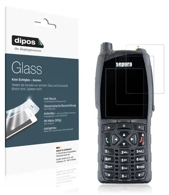 Image de 2x Protection ecrán pour Sepura SC2020 mat Verre souple Film Protecteur 9H dipos
