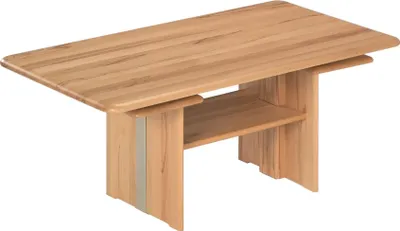 Produktbild von Funktionstisch Holz massiv Caimile 120 x 70 x 55 Couchtisch Massivholz Kernbuche 16004