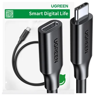 Immagine prodotto di Cavo di prolunga Usb-C 3.1 Gen2 Ugreen, 4K, 100W, 1M Us353 (nero)