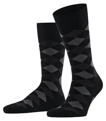 Produktbild von Burlington Herren Socken Danny M So Baumwolle gemustert 1 Paar, Schwarz Black 30