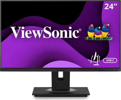 Produktbild von VIEWSONIC VG2456 Monitor 60,96cm 24Zoll 16:9 1920x1080 FHD SuperClear Frameless IPS LED with HDMI DipsplayPort USB