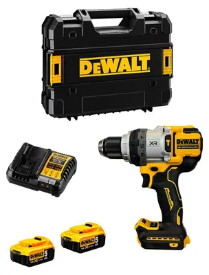 Productafbeelding van Schroefboormachine DeWALT DCD1007P2T (2 x 5,0 Ah accu's + DCB1104 oplader + TSTAK II opbergbox)