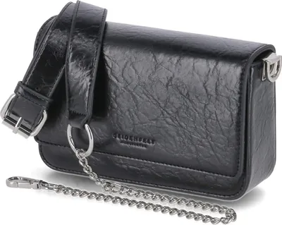Produktbild von Seidenfelt Damen Crossbody Bag Schultertasche Umhängetasche LIINAJA Schwarz Kunstleder-