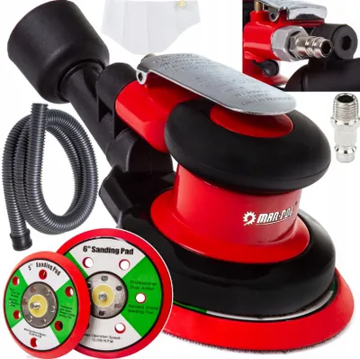 Produktbild von Exzenterschleifer 125+150mm Druckluftschleifer Schleifmaschine Poliermaschine