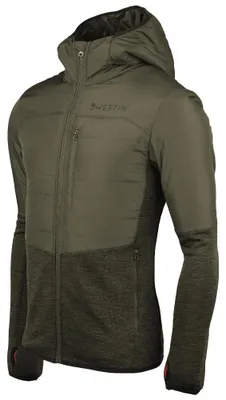 Produktbild von Westin THERMO KNIT JACKET 3XL BELUGA GREEN Thermojacke Freizeitjacke Angeljacke