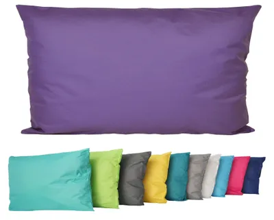 Produktbild von JACK Outdoor Lounge Kissen 30x50cm Dekokissen inkl. Füllung Wasserfest Sitzkissen Garten Stuhl Lotus Effekt, Farbe:Lila