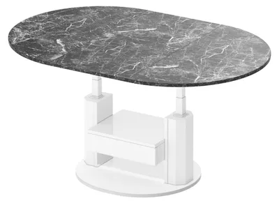 Produktbild von Couchtisch HPM-111 Hochglanz ausziehbar höhenverstellbar mit Schublade