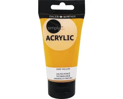 Immagine prodotto di Daler-Rowney Semplicemente Acrilico, 75 ml, Dunkelgelb