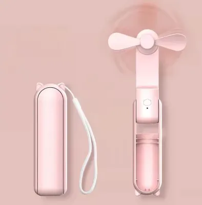 Produktbild von Neu Handventilator mit Akku 3 Windstufen, 8 Stunden Laufzeit, Extrem Starker Wind Pink