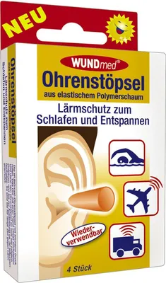 Produktbild von Wundmed Ohrenstöpsel 4er Polymerschaum