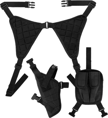Produktbild von Taktisches Schulsterholster – Schwarzes Holster für Polizei-, SWAT- & Agenten-Kostüme