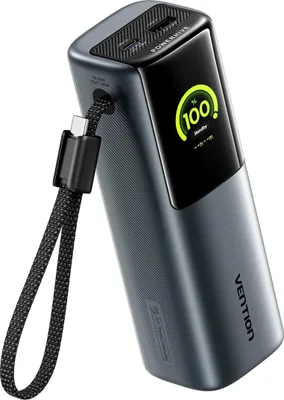 Produktbild von Vention FKFH0, 20000 mAh, Power Delivery 3.0, Programmable Power Supply (PPS), 165 W, Grau