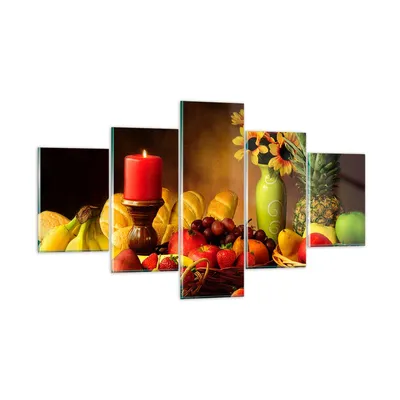 Produktbild von Bilder auf glas - Banane Korb Essen Früchte - 125x70cm - Glasbilder - Wandbilder - Kunstdruck - zum Aufhängen bereit - Wanddekoration aus Glas - Glas Bilder - Wandbild auf Glas - GEA125x70-0462