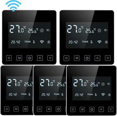 Produktbild von 5 X SWAREY Smart Digital Raumthermostat Programmierbar Thermostat FußBodenheizung WIFI-Thermostat mit Weback-App