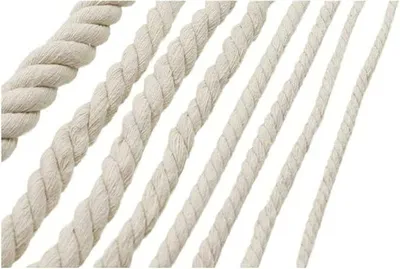Imagen del producto de Cuerda de macramé trenzada, hilo de macramé de 100% algodón, color beige, disponible en varios tamaños para manualidades (10 mm x 45 metros)